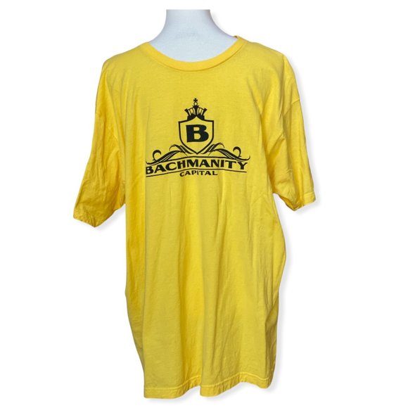 Silicon Valley Bachmanity Capital Yellow & Black Graphic T-Shirt HBO - Picture 2 of 13